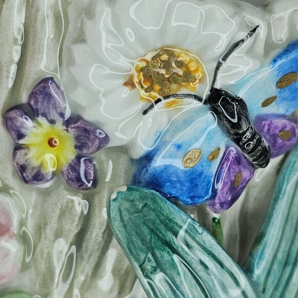 Vintage Fitz & Floyd Woodland Spring Chipmunk Squirrel Small Canister Jar *Chip* - Picture 9 of 10